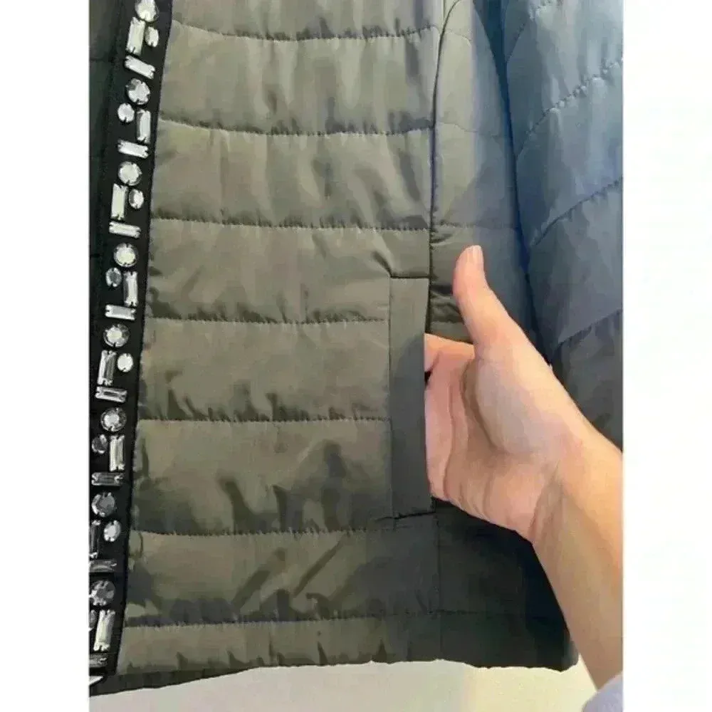 Chico's  Open Front Boho‎ Quilted Jacket Size 1 (US Size 8/10) - Image 6