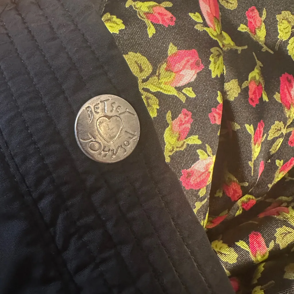 Betsey Johnson Parka Faux Fur Trim And Interior of Hood Rosebud Interior Large - Image 4