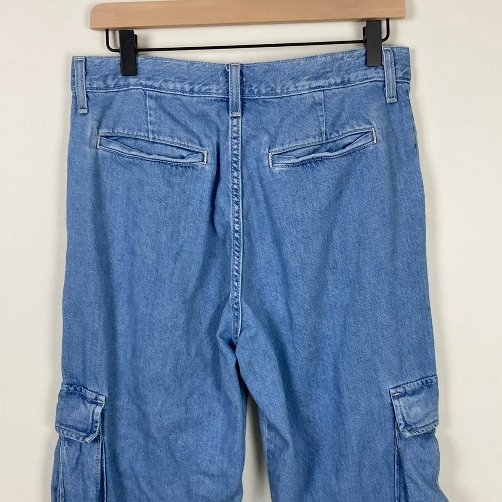 Levi’s Loose Cargo Work Pants Jeans Women’s Size 27 Light Wash Retro Baggy Blue - Image 9