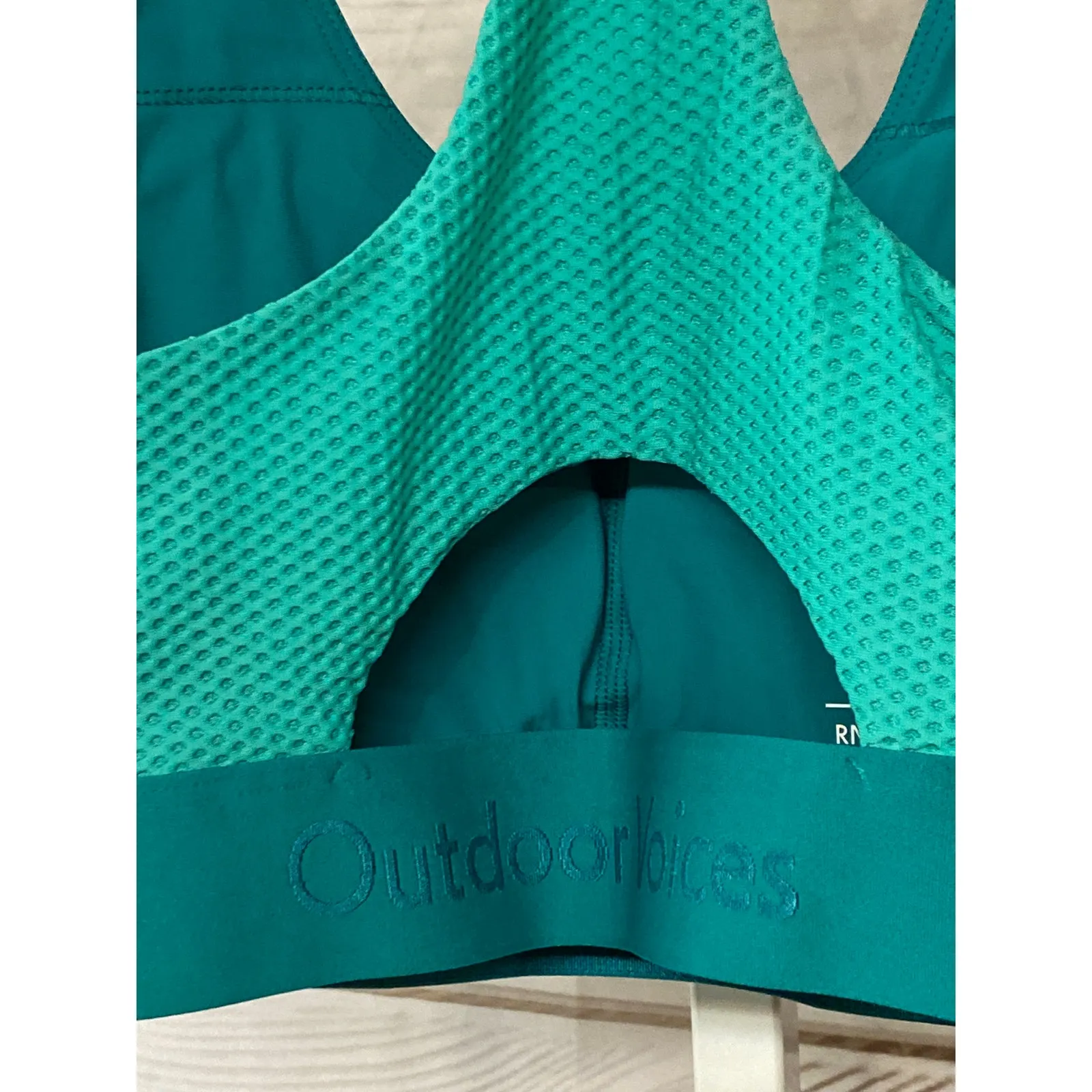 Brand New Outdoor Voices Women's Size XXS 2XS Peacock Lagoon Do Everything Bra - Image 3