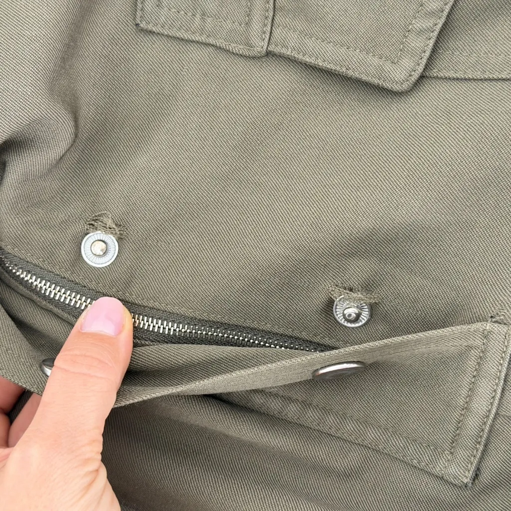 3.1 Phillip Lim Green Wool Snap Cargo Pant - Image 8