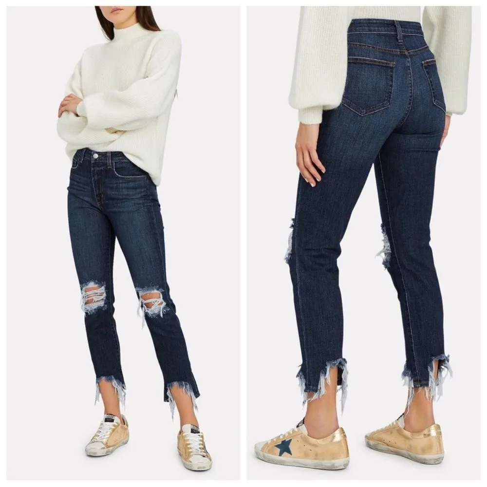 L'AGENCE Mariner High Line High Rise Skinny Jeans Distressed Size 26 - Image 2