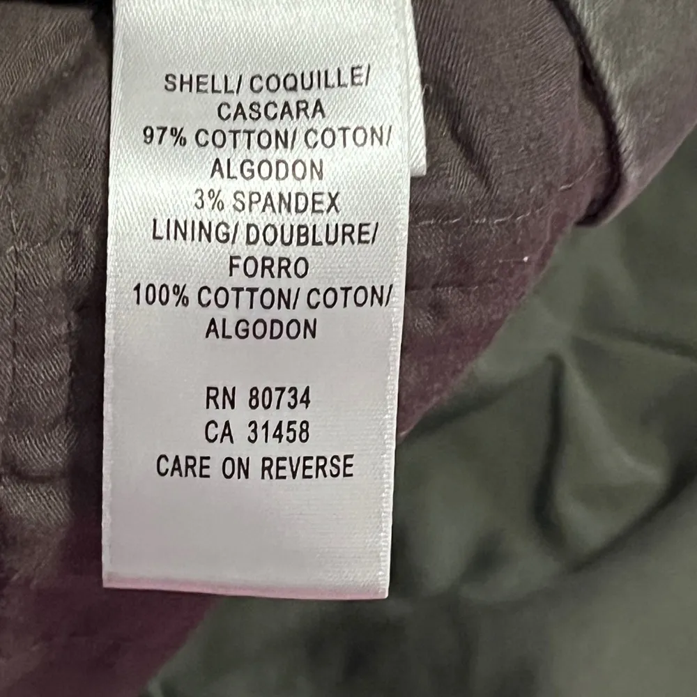 BCBGMaxAzria Runway Olive Green Pleated Chino Shorts‎ Size 4 Retro 1990s Preppy - Image 4