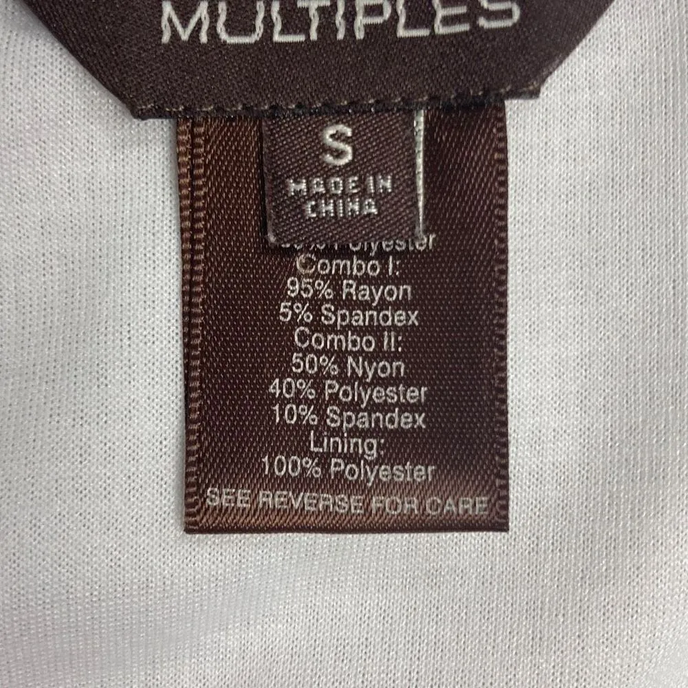 Multiples  Women’s Lace Gossamer White Top Size Small‎ - Image 7