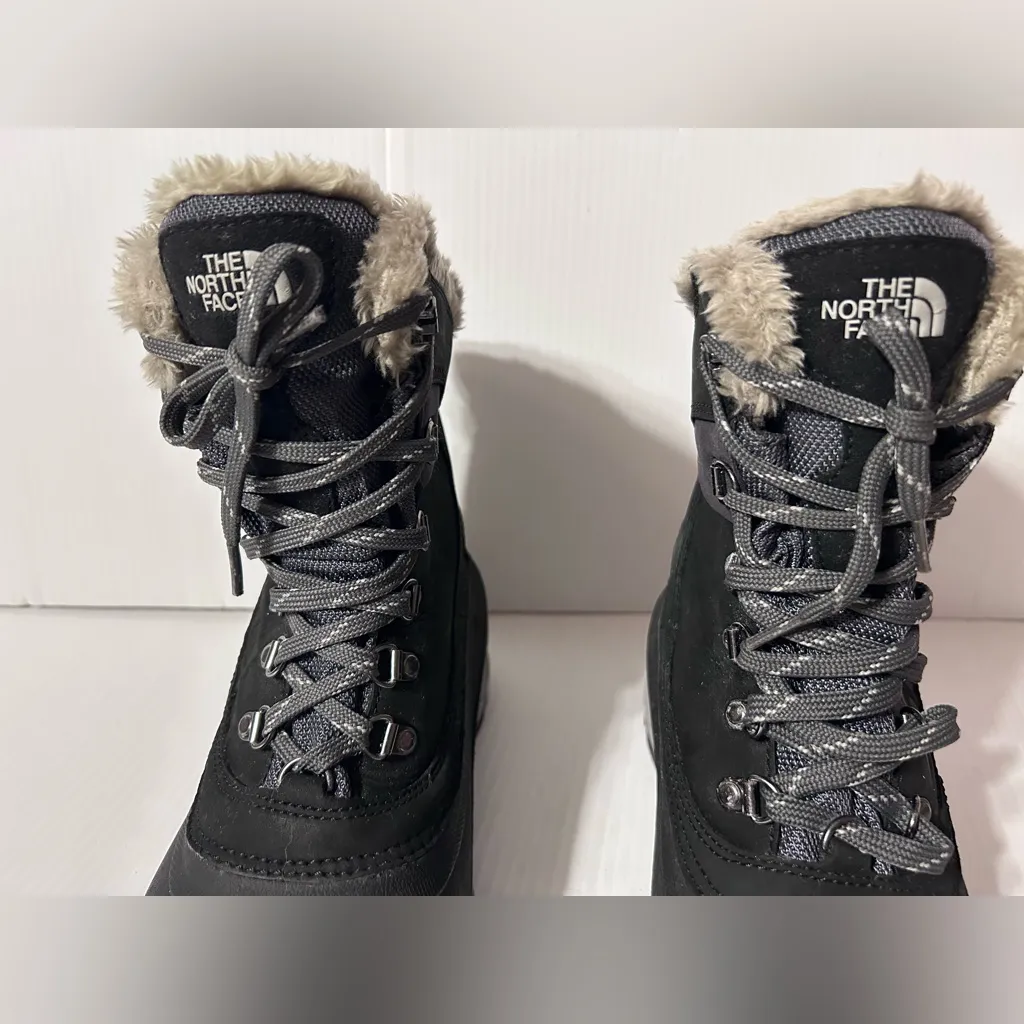 The North Face black insulated winter snow waterproof boots women size 7.5 - Image 4