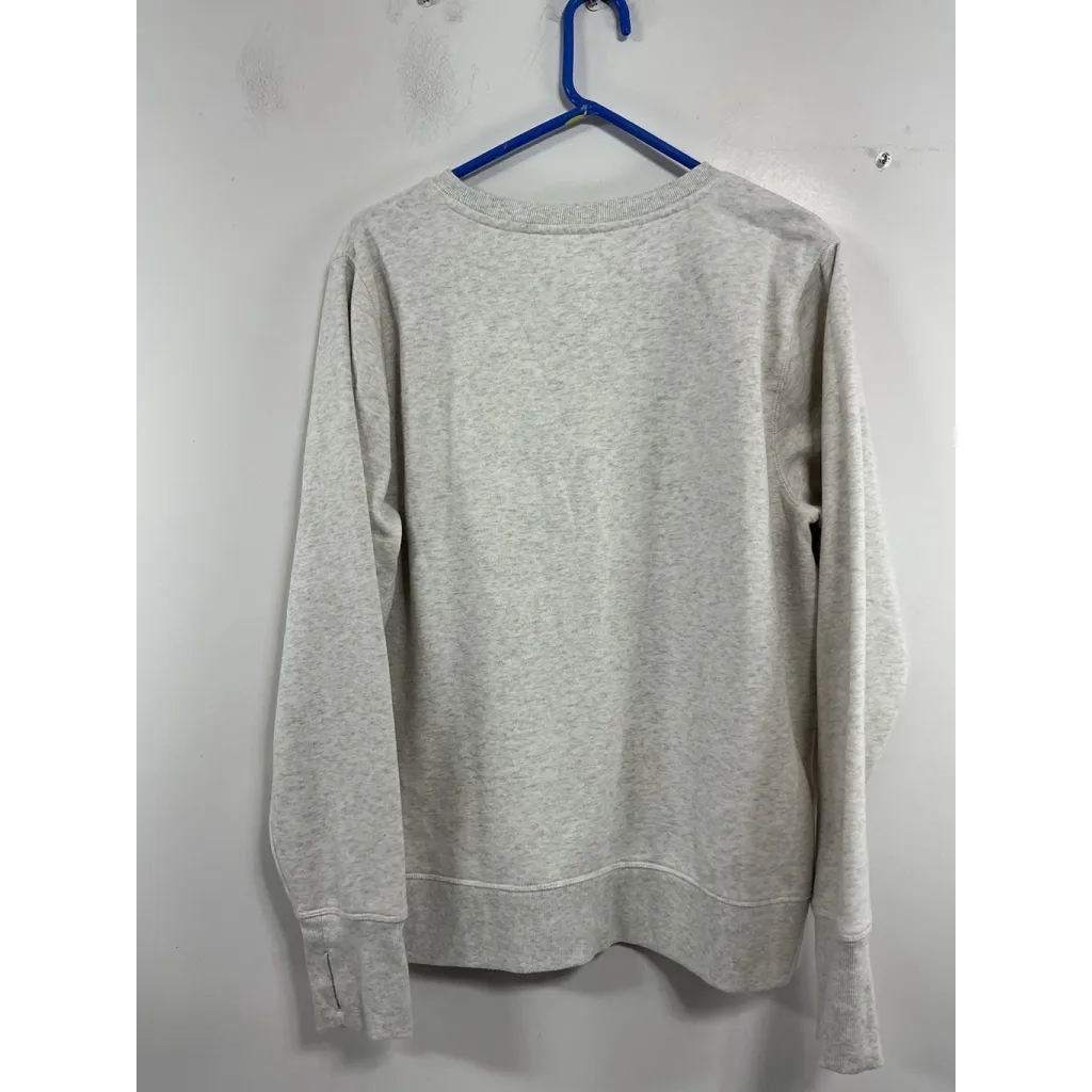 Womans Tek Gear Ultra Soft Pullover Fleece Sweatshirt XL Gray Crew Neck - Image 2