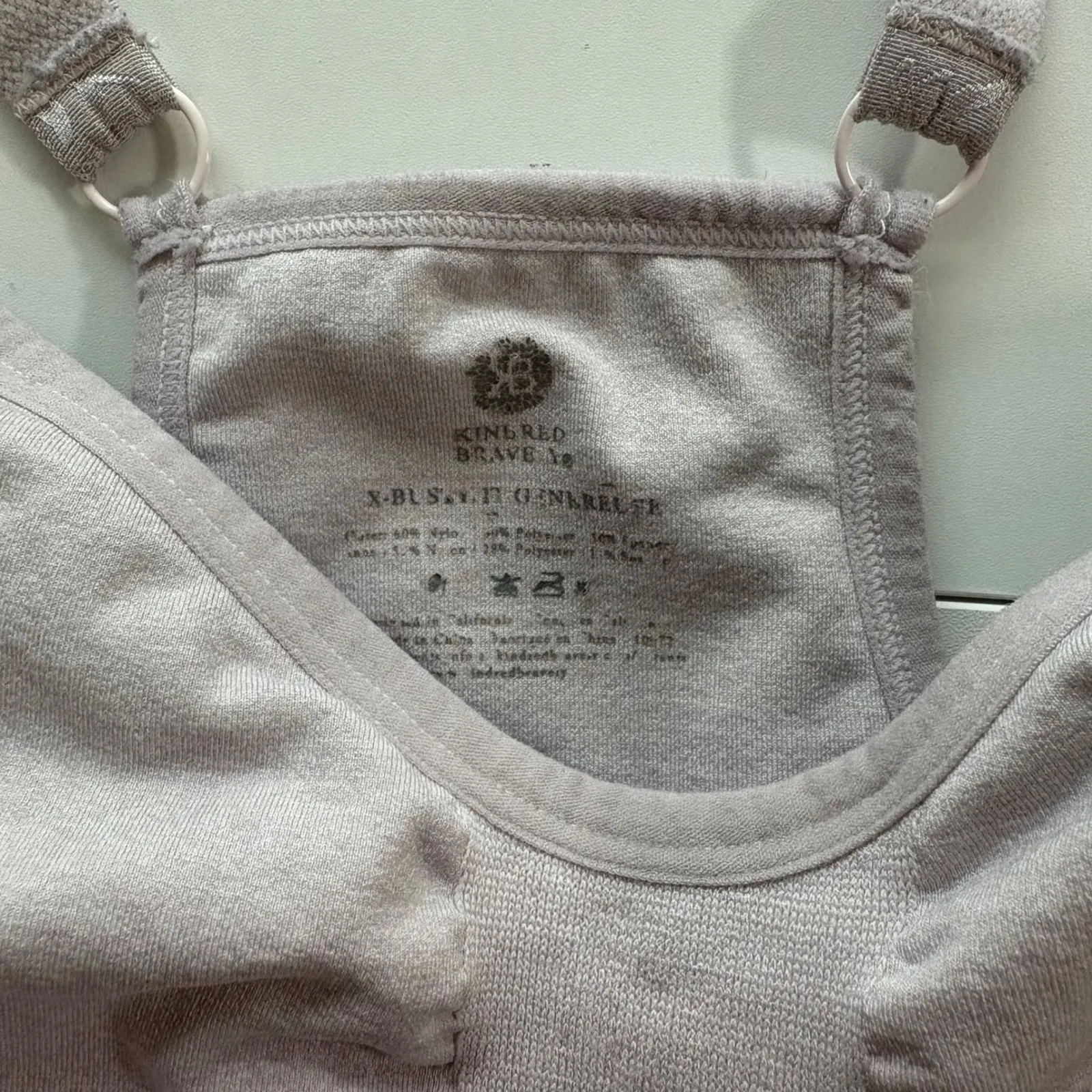 Kindred Bravely Nursing Maternity Seamless‎ Wireless Sports Bra Size 1X Pink - Image 2