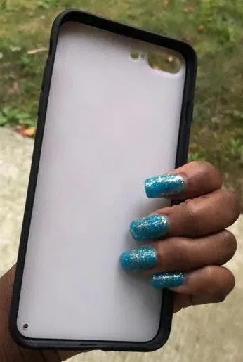 iPhone 8 Plus Rose Checkered Case - Image 4