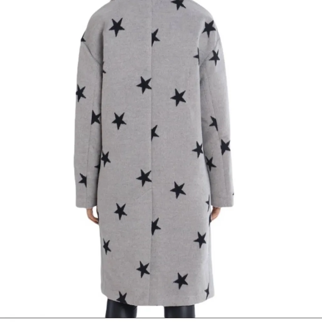 Avec Les Filles double-face star-print cocoon coat Medium - Image 3