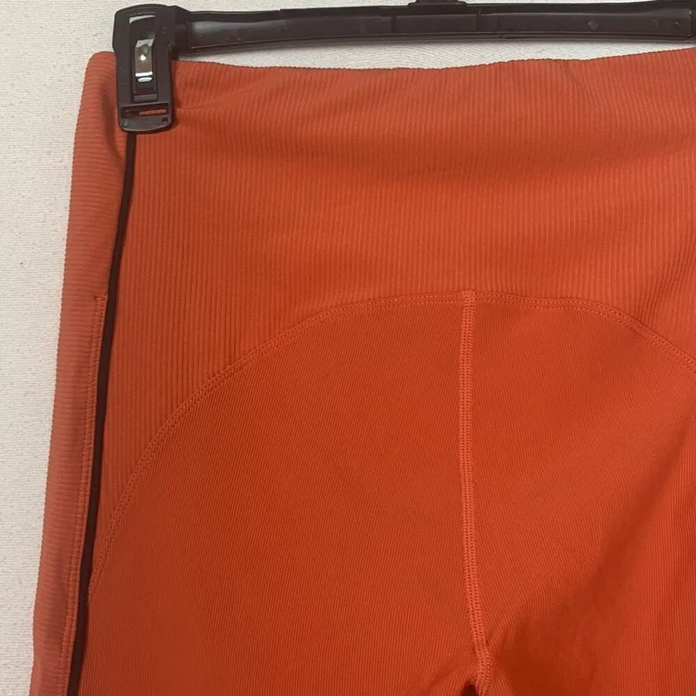 Zyia Active womens 14 16 xl burnt orange ribbed leggings athletic lulu gym work - Image 3