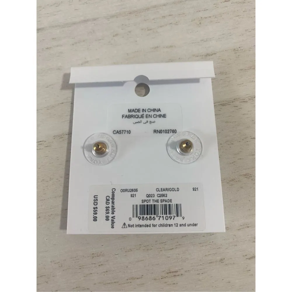 Kate Spade Spot the Spade earrings - Image 3