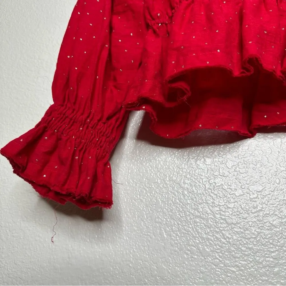 Free People Counting Stars Peasant Blouse XS - Image 4