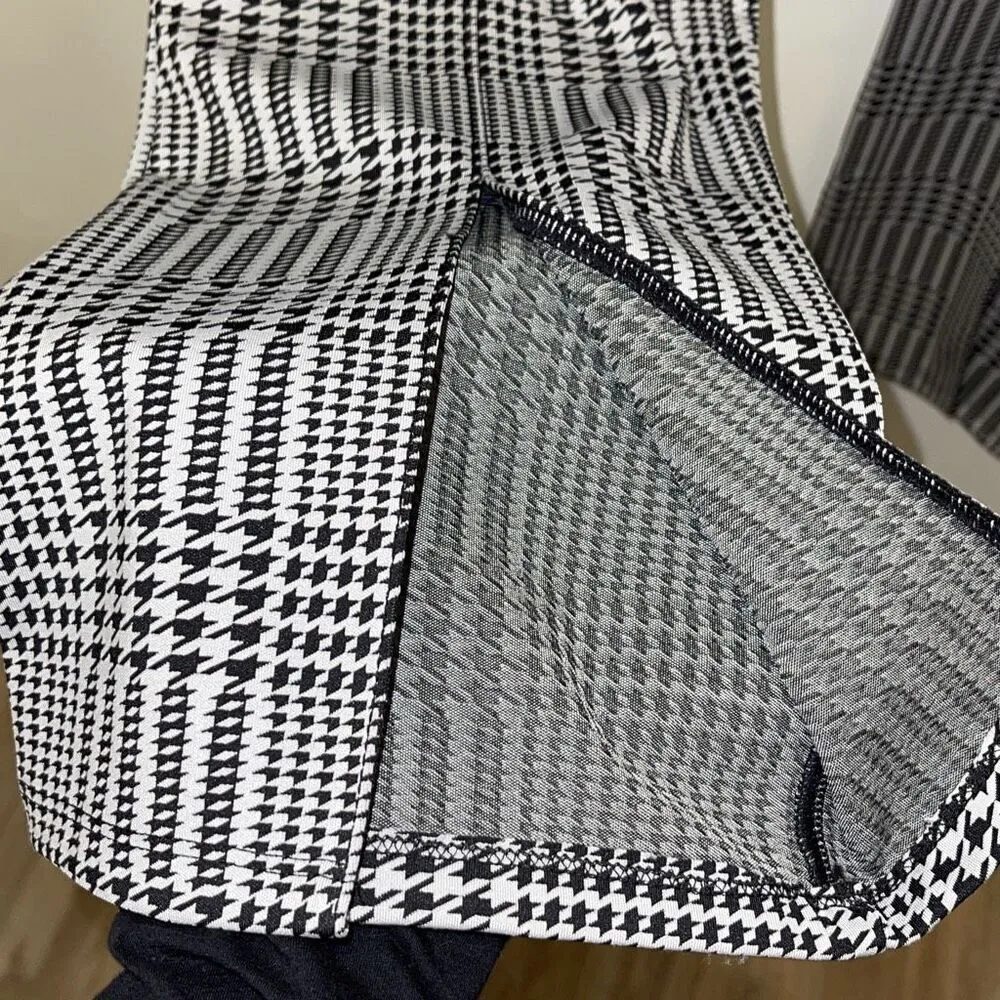 Alo Yoga Jacquard High-Waist Glenplaid Flutter Legging‎ Size Large Black - Image 8