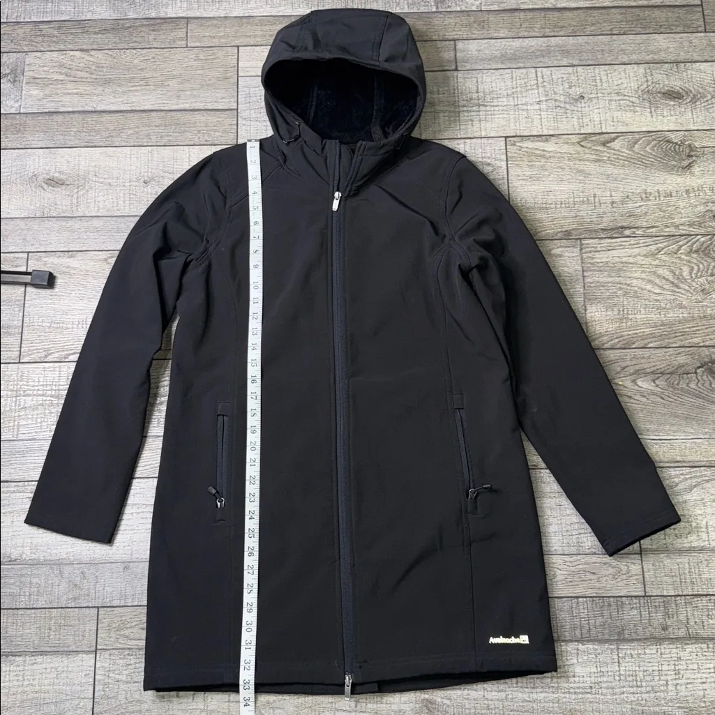 Avalanche  Black Softshell Long Jacket - Image 7
