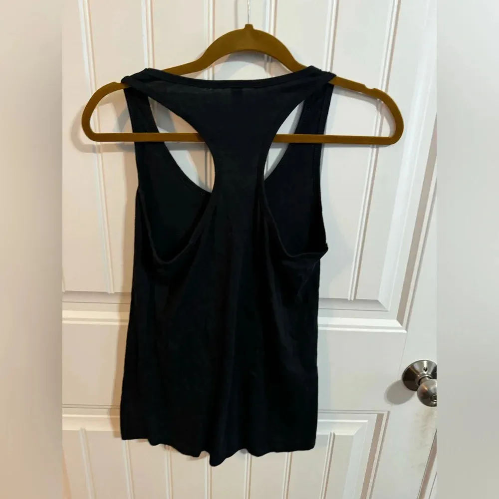 “In it for the long run” black racerback tank top - Image 6