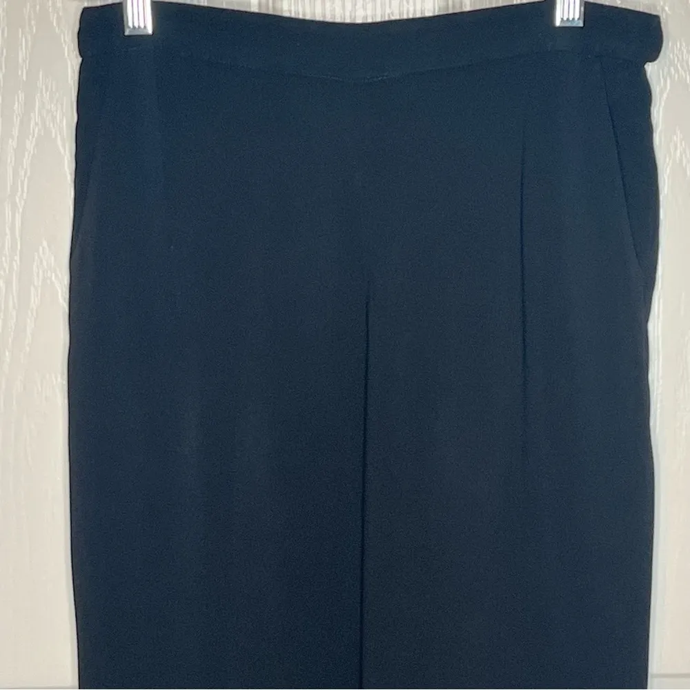 MM. Lafleur New York Sz 2 Black Pants Business Classic Flat Front Straight Leg - Image 3