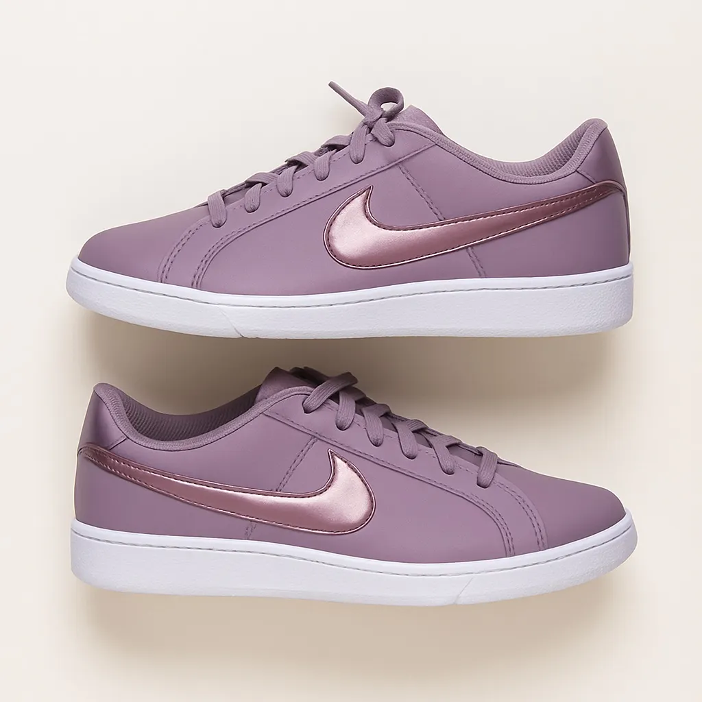Nike Court Royale 2 Dusty Purple Rose Gold Swoosh Sneakers Womens 9.5 Low Top - Image 4