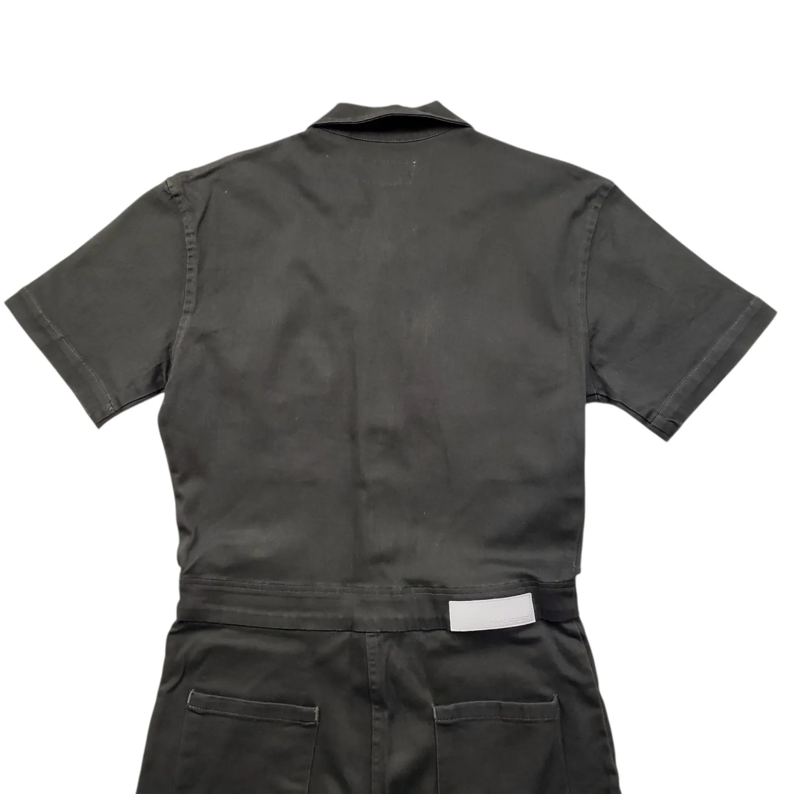 Rivet Utility Worker Jumpsuit Womens Small Green Short Sleeve Stretch Coveralls - Image 9