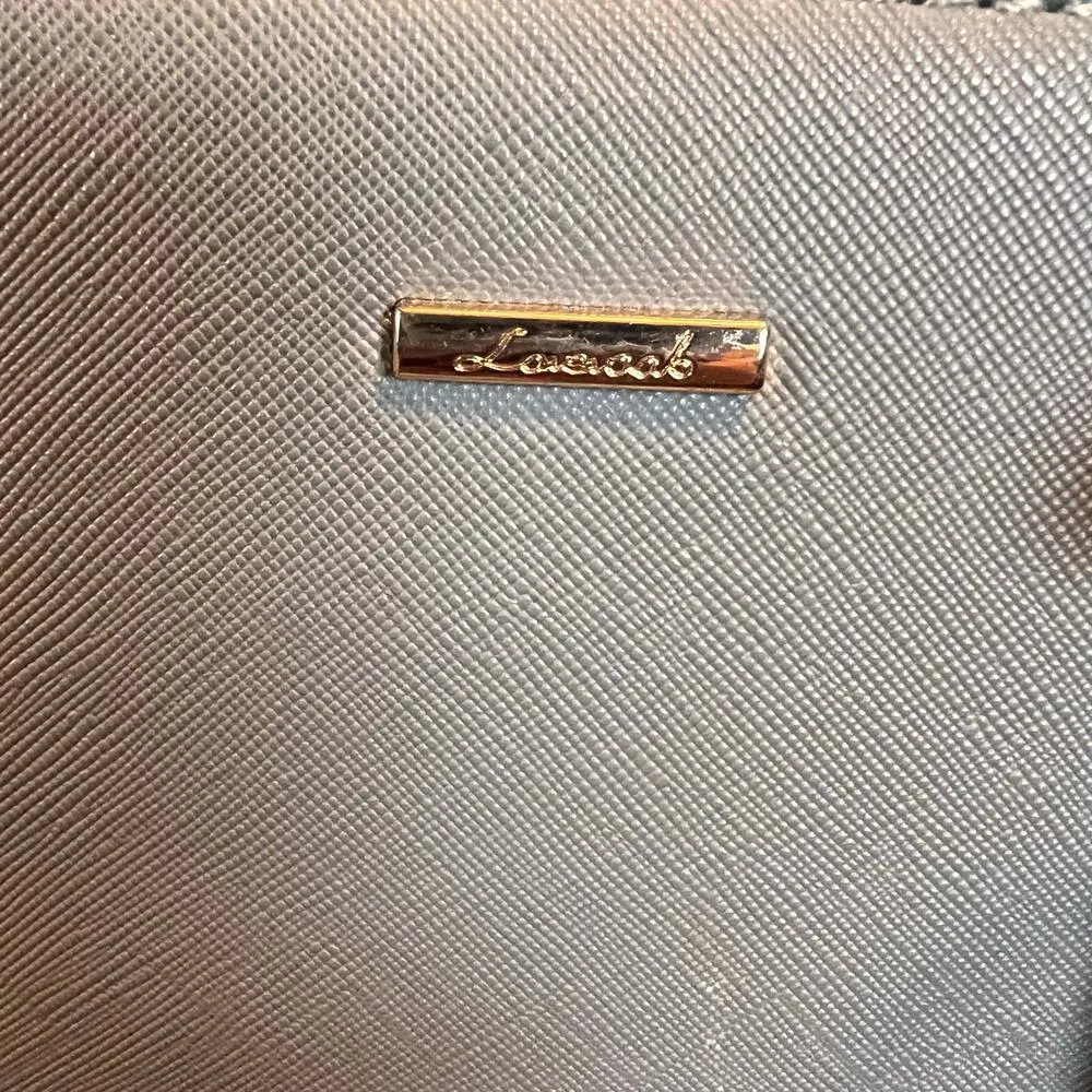 LoveVook Gray Shoulder Bag. PU Leather. Zip Closure, Front and Inside Pockets. - Image 8