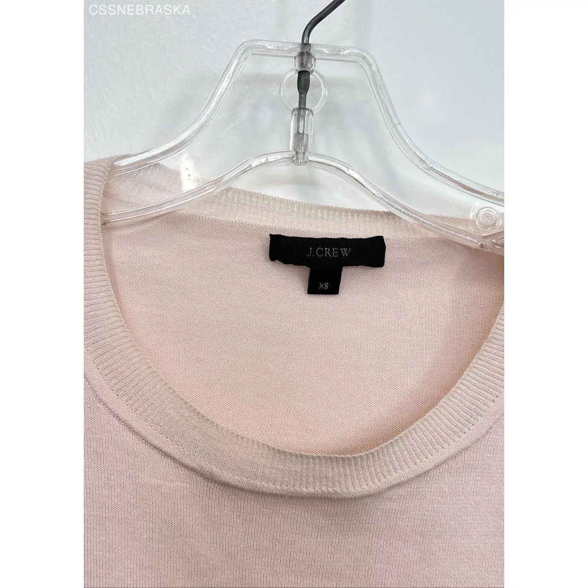 J.Crew‎ Pink Womens Sweater Crew Neck Cotton Long Sleeve Top Shirt - Image 3
