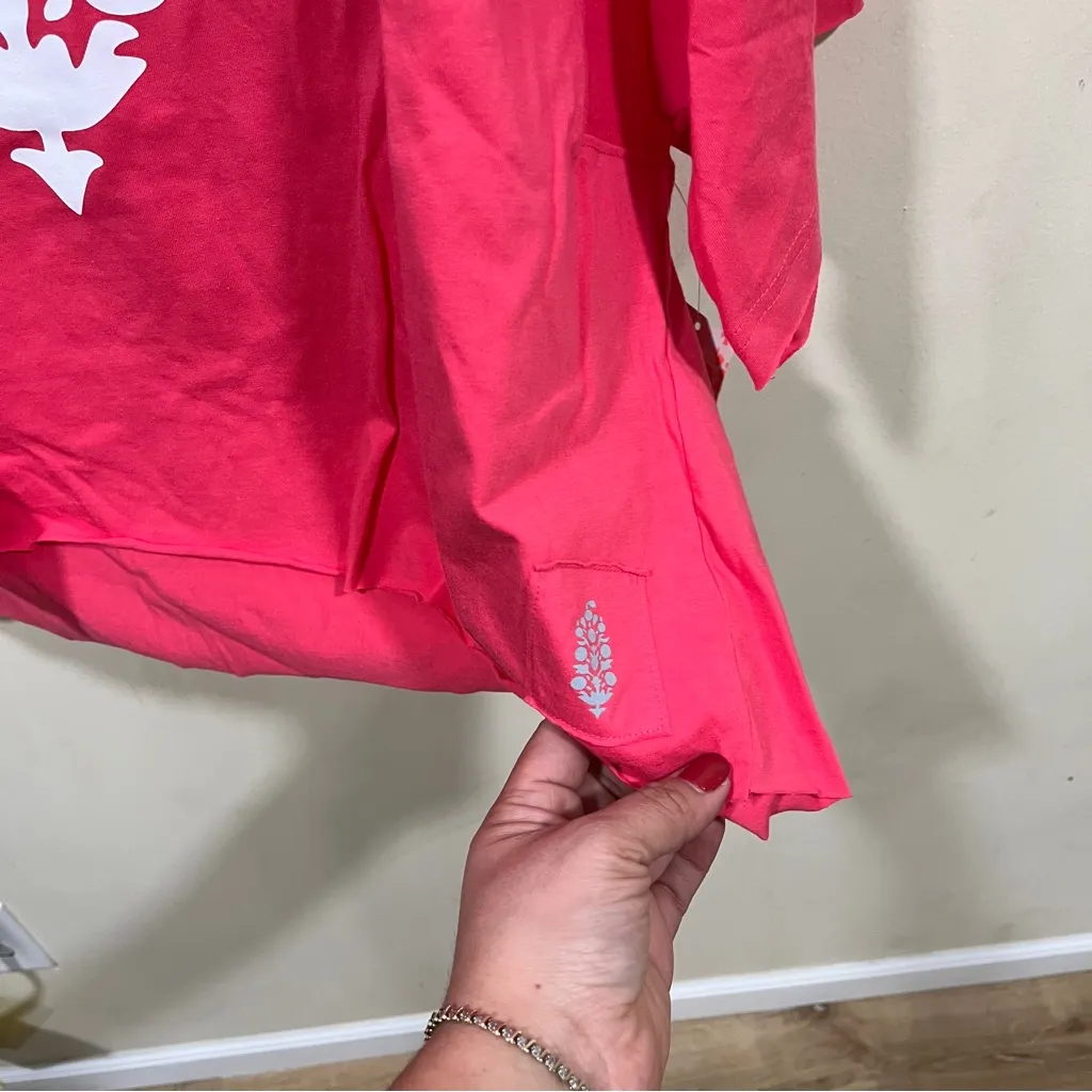 NWT Free People FP Movement Inspire Logo T-Shirt in a pinkish graphic size XL - Image 6