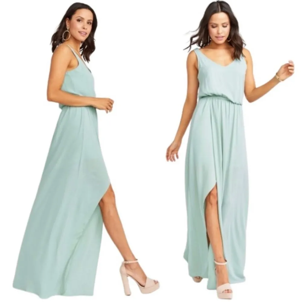 Show Me Your Mumu Kendall Bridesmaid Dress In Silver Sage - Image 3