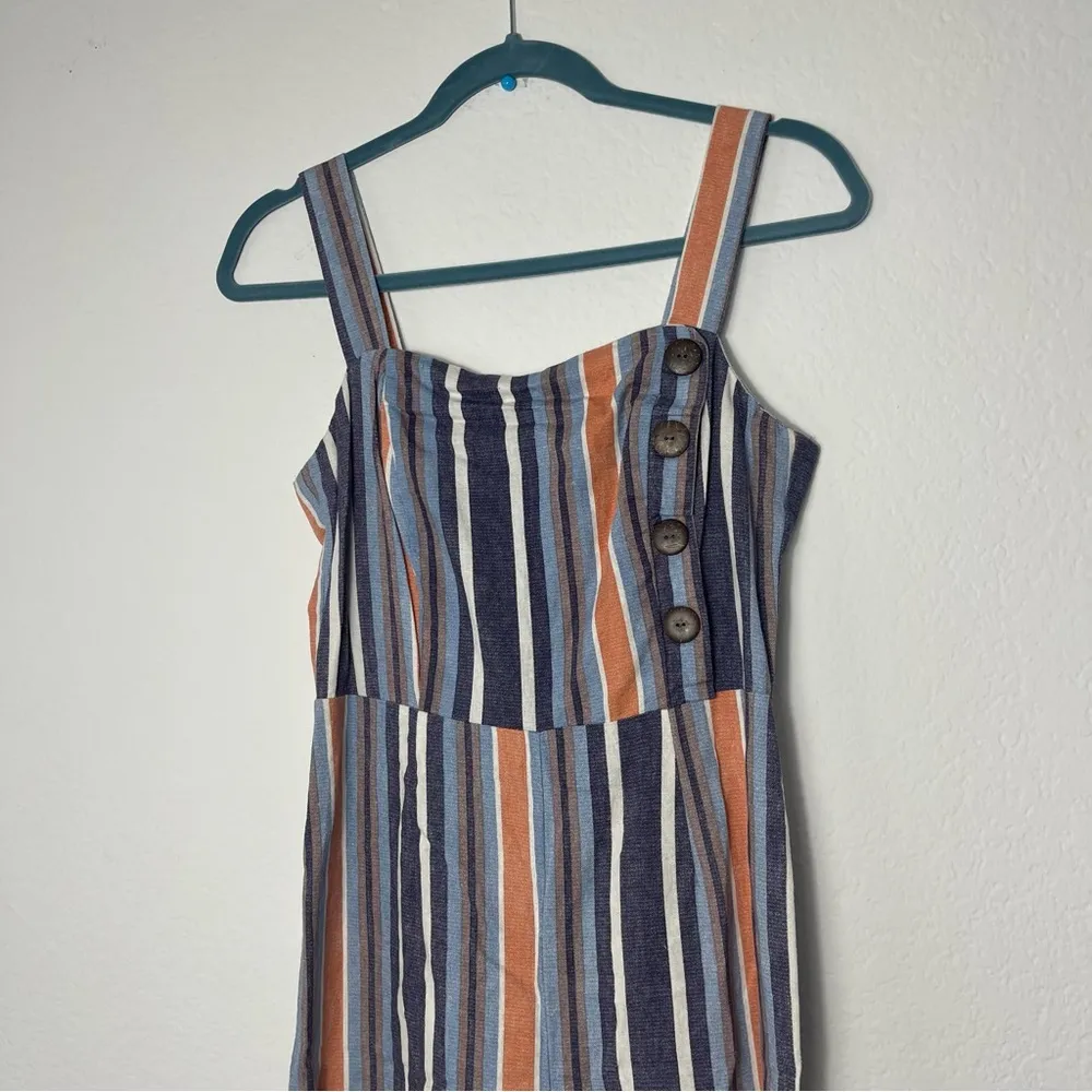 Macy’s Fishbowl Junior’s Button Trim Striped Jumpsuit - Image 5