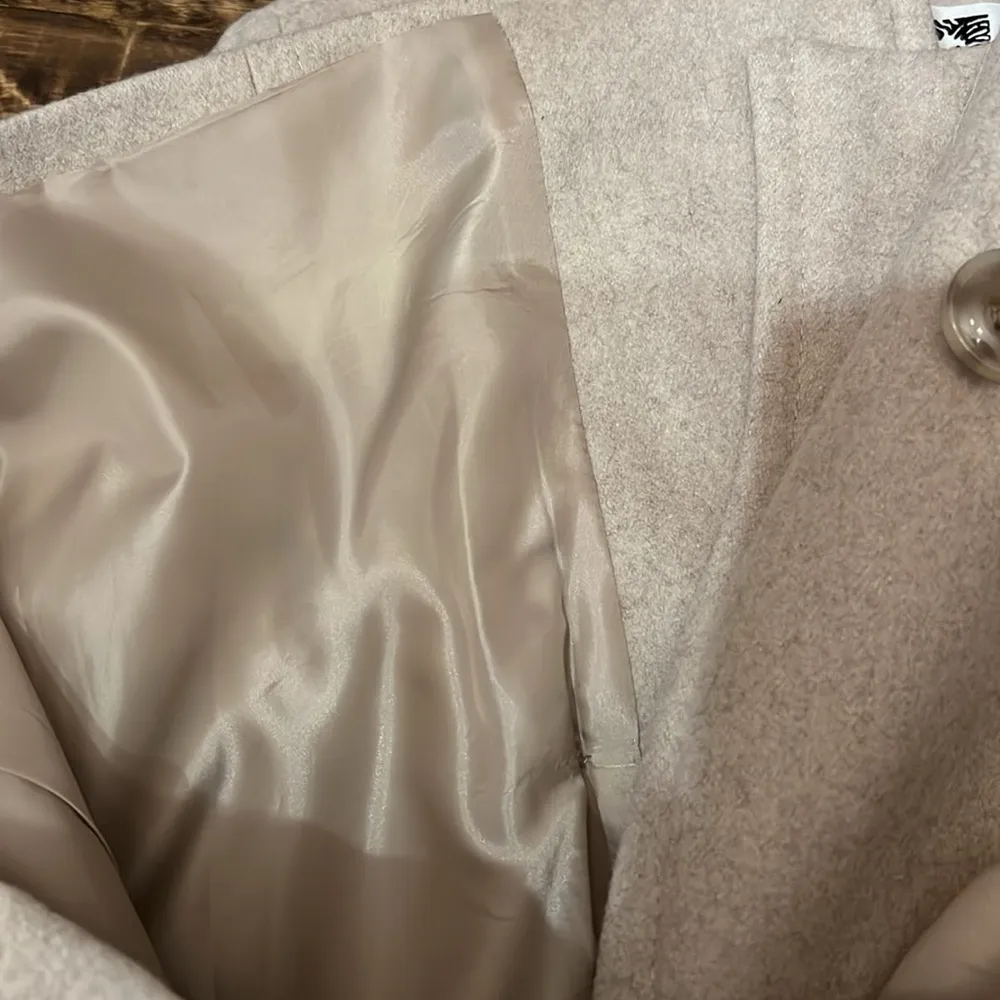 Anne Klein  Vintage Double Breasted Wool Blend Pea Coat Jacket Size Large - Image 7