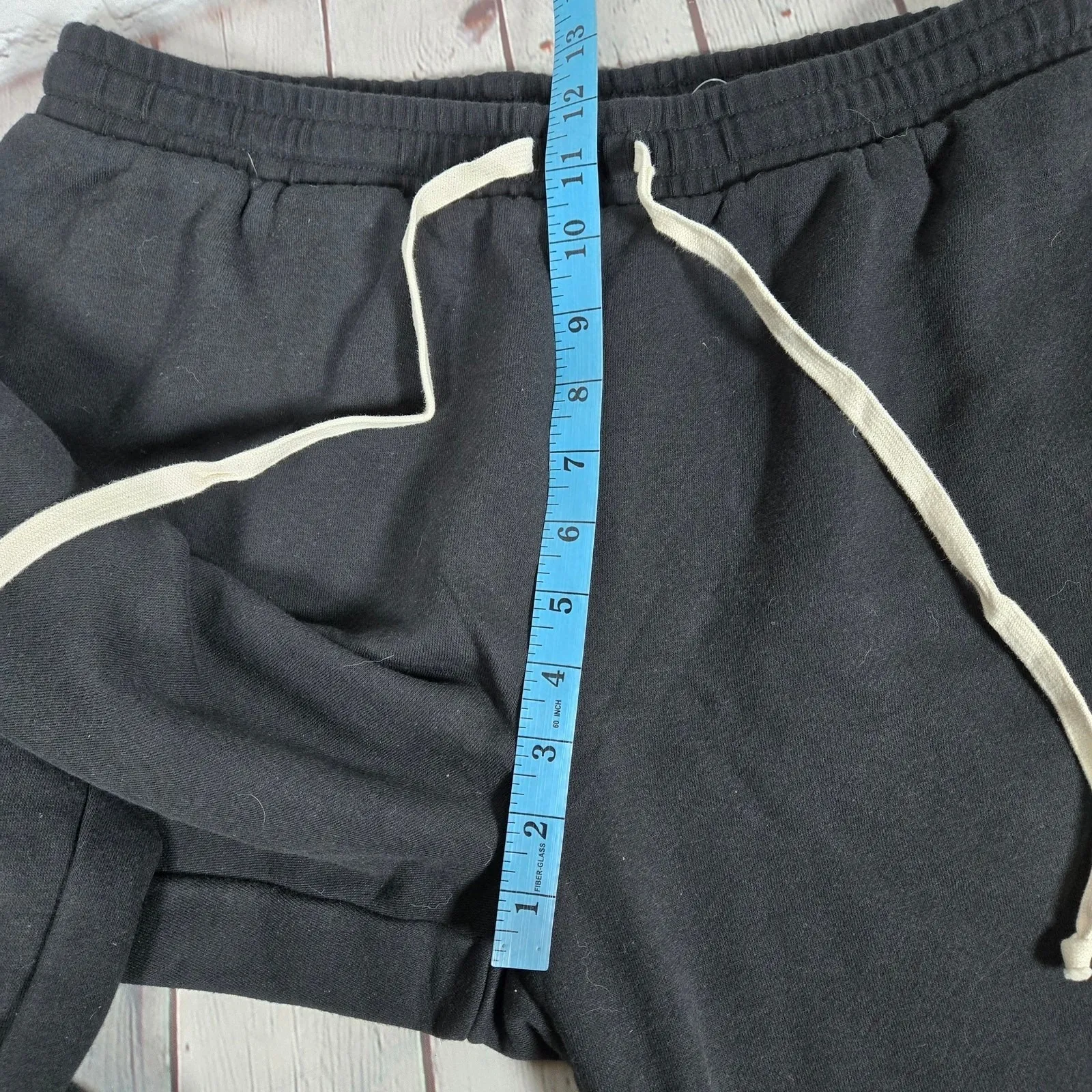 J Crew Black Heritage Sweatpants Joggers Fleece Lined Tag Size M - Image 7