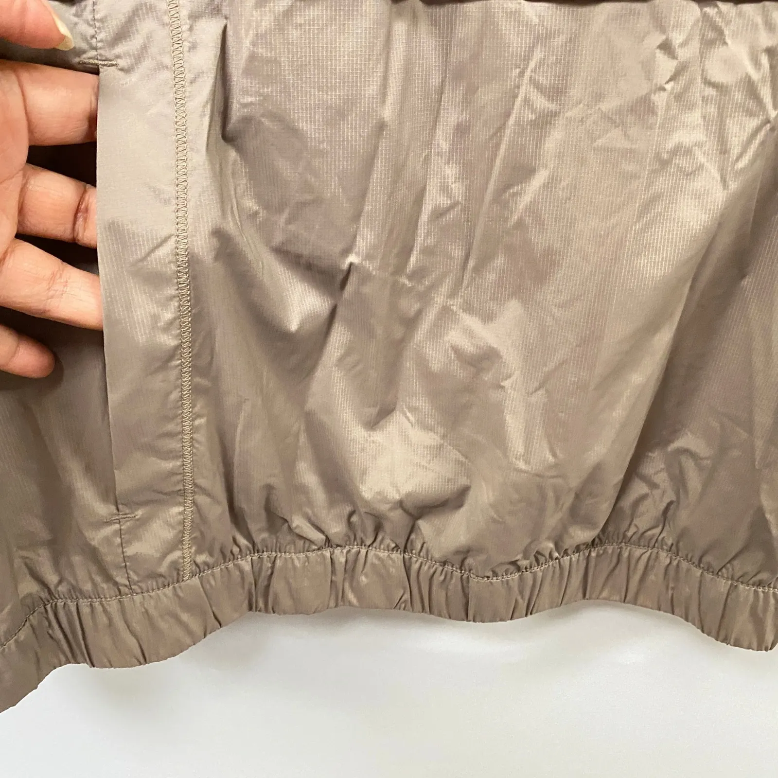 Athleta Tan Lightweight Anorak Pullover Jacket Size XL - Image 6