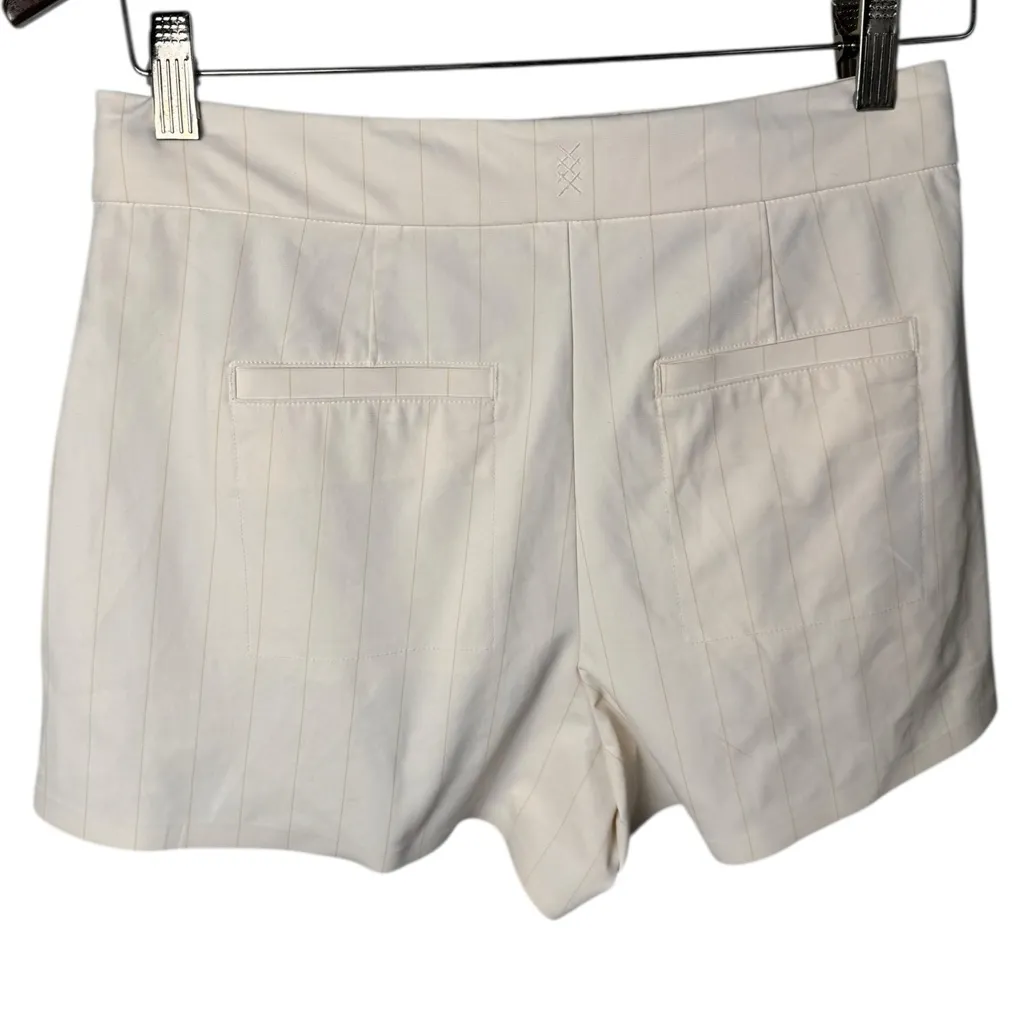 Rhône The Trouser Shorts ivory pinstripe 2 - Image 3