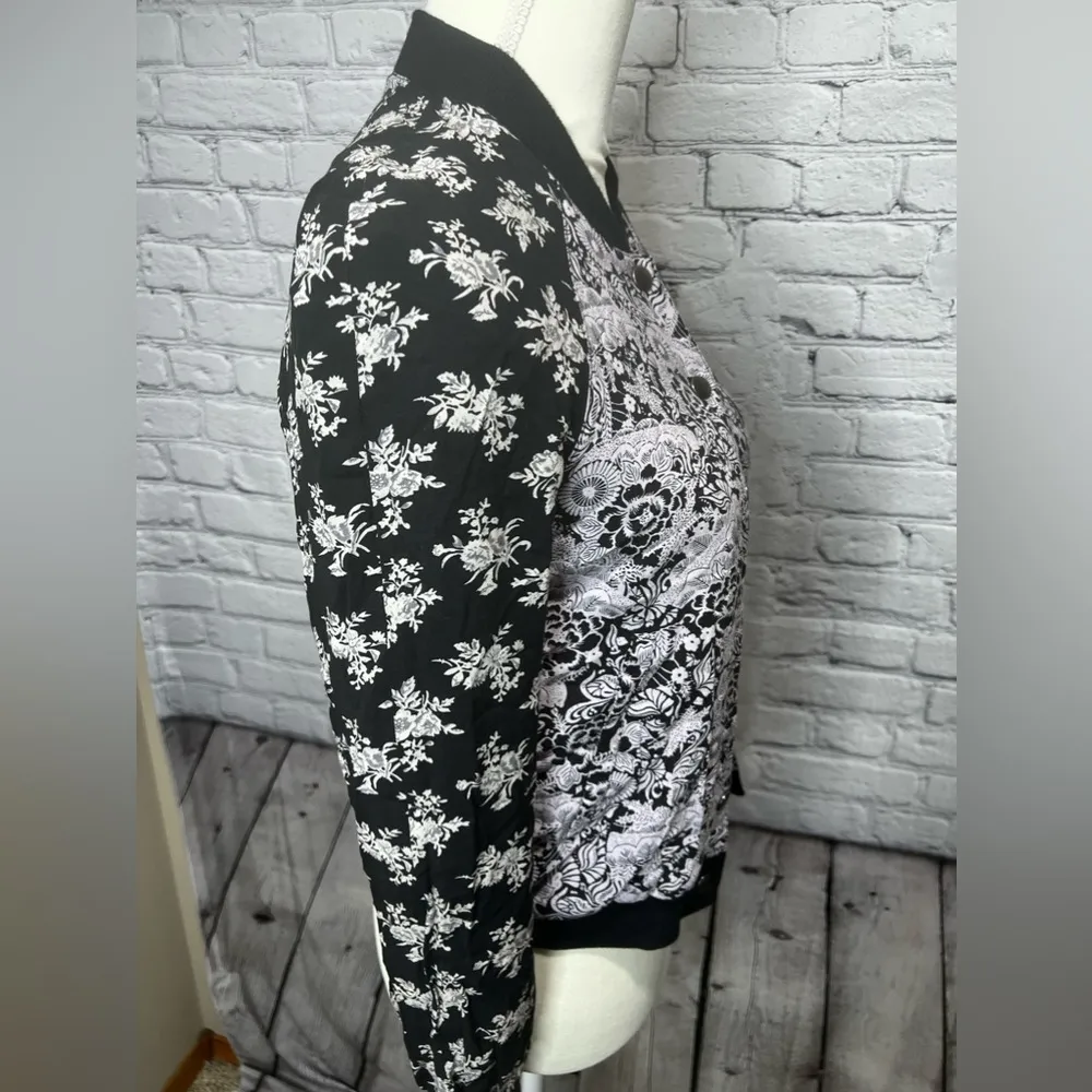 Free people floral bomber jacket - Image 3