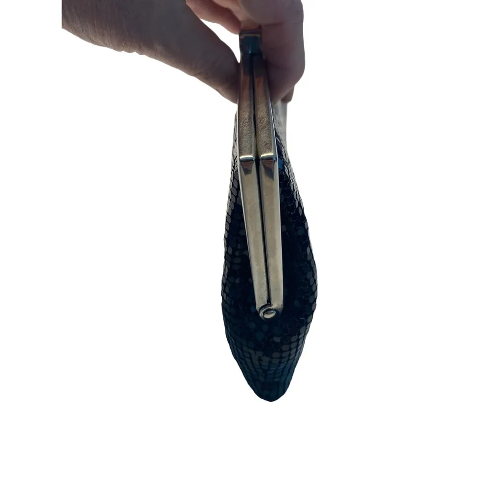 Valerie Stevens Sequin Shoulder Bag Black Silver Prom Formal Evening Wedding - Image 4