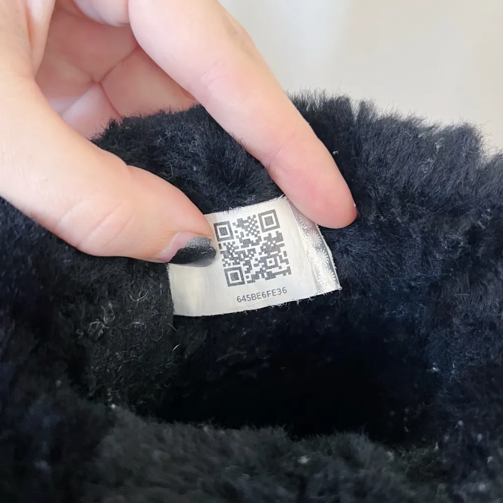 UGG • Classic Tall Sheepskin boots black shearling sherpa suede knee winter 5815 - Image 5