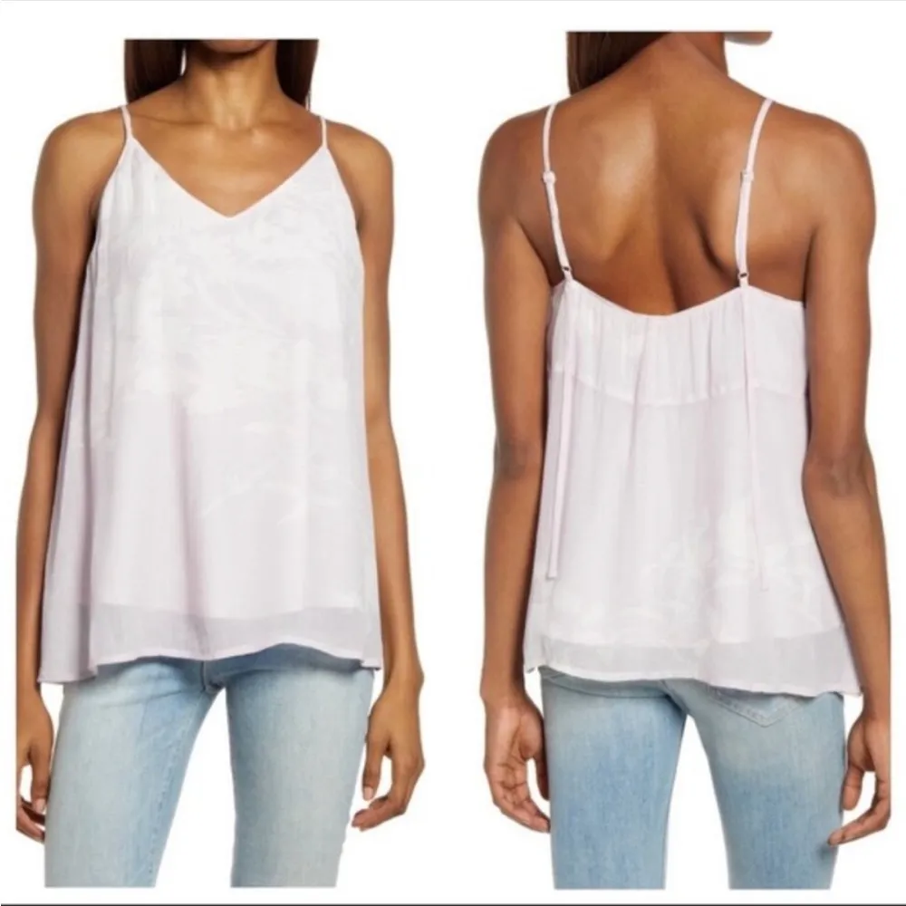 All Saints Ally Futurae Camisole Floral Top Blouse Purple Size 6 NWT - Image 2