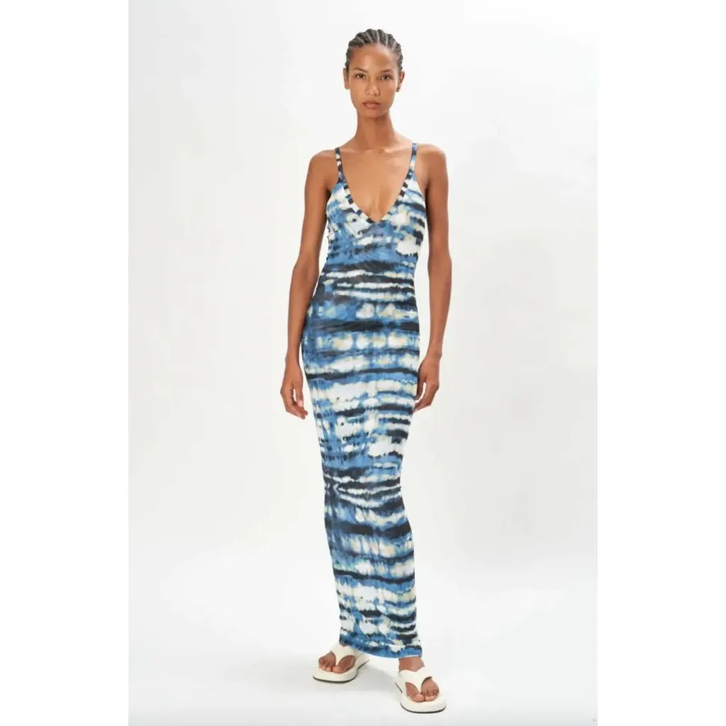 Ronny Kobo Rozio Dress Blue Tye Dye Multi Womens SIze Small - Image 9