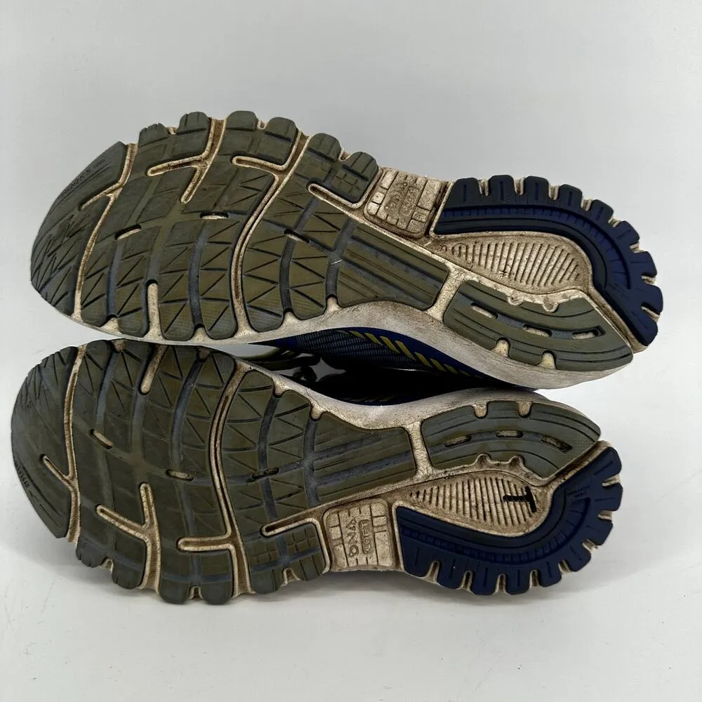 Brooks Adrenaline GTS 20 Road Running Shoes Outdoor Lace Up Blue Yellow 8.5 - Image 7