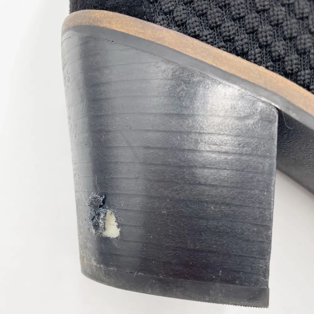 Cole Haan Grand OS Maggie Black Knit Suede Pointed Toe Ankle Boots Womens Size 9 - Image 9