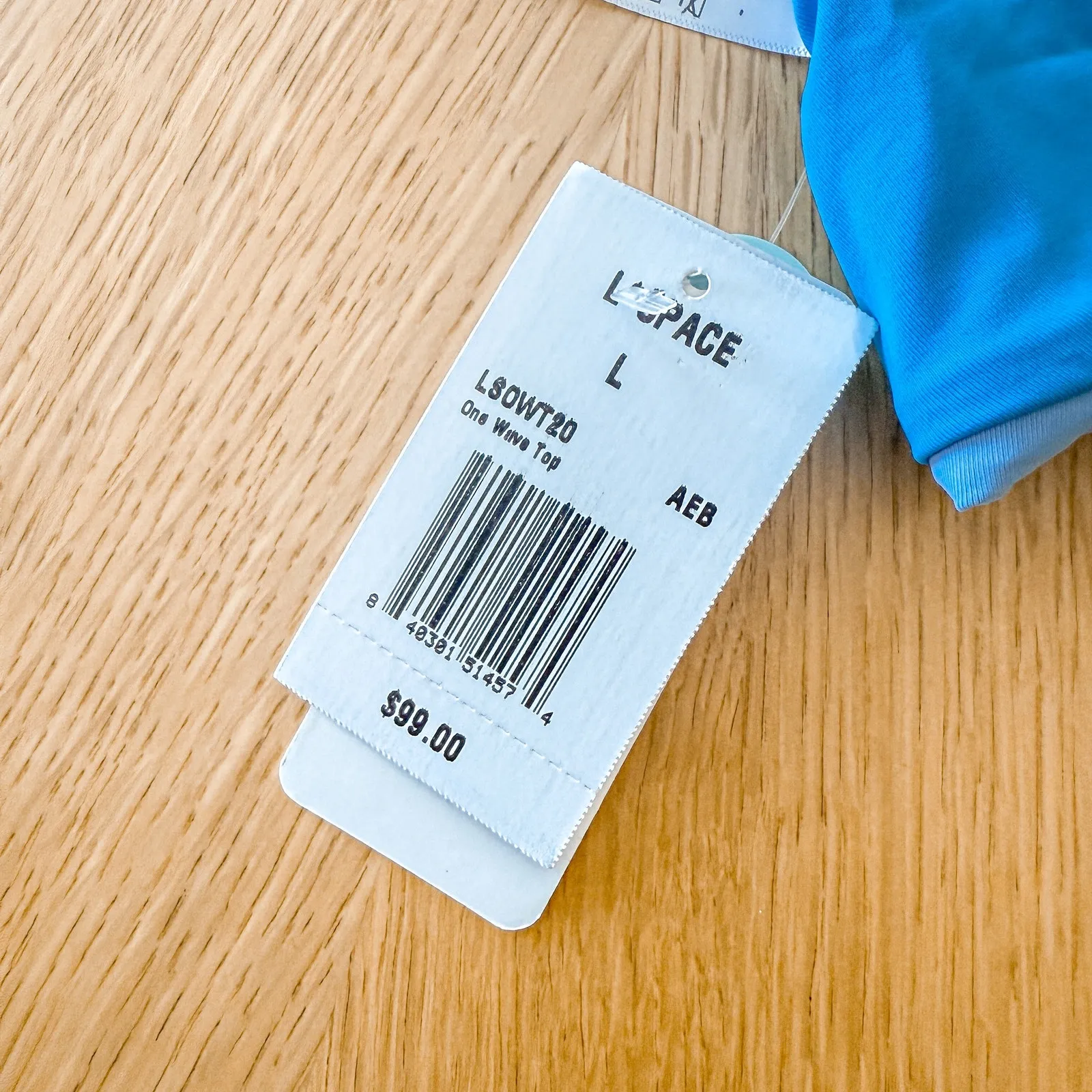 L Space Bikini Top Womens Sz Lge Blue One Wave Reversible Sporty Chic Beach NWT Size L - Image 4