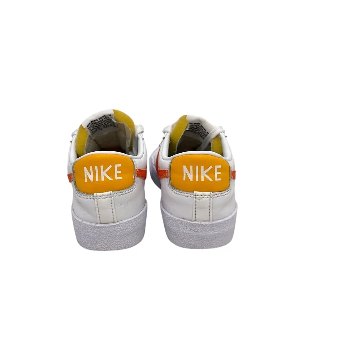 Nike Shoes Blazer Low White Orange Leather Sneakers Size Women's 6.5 - Image 5