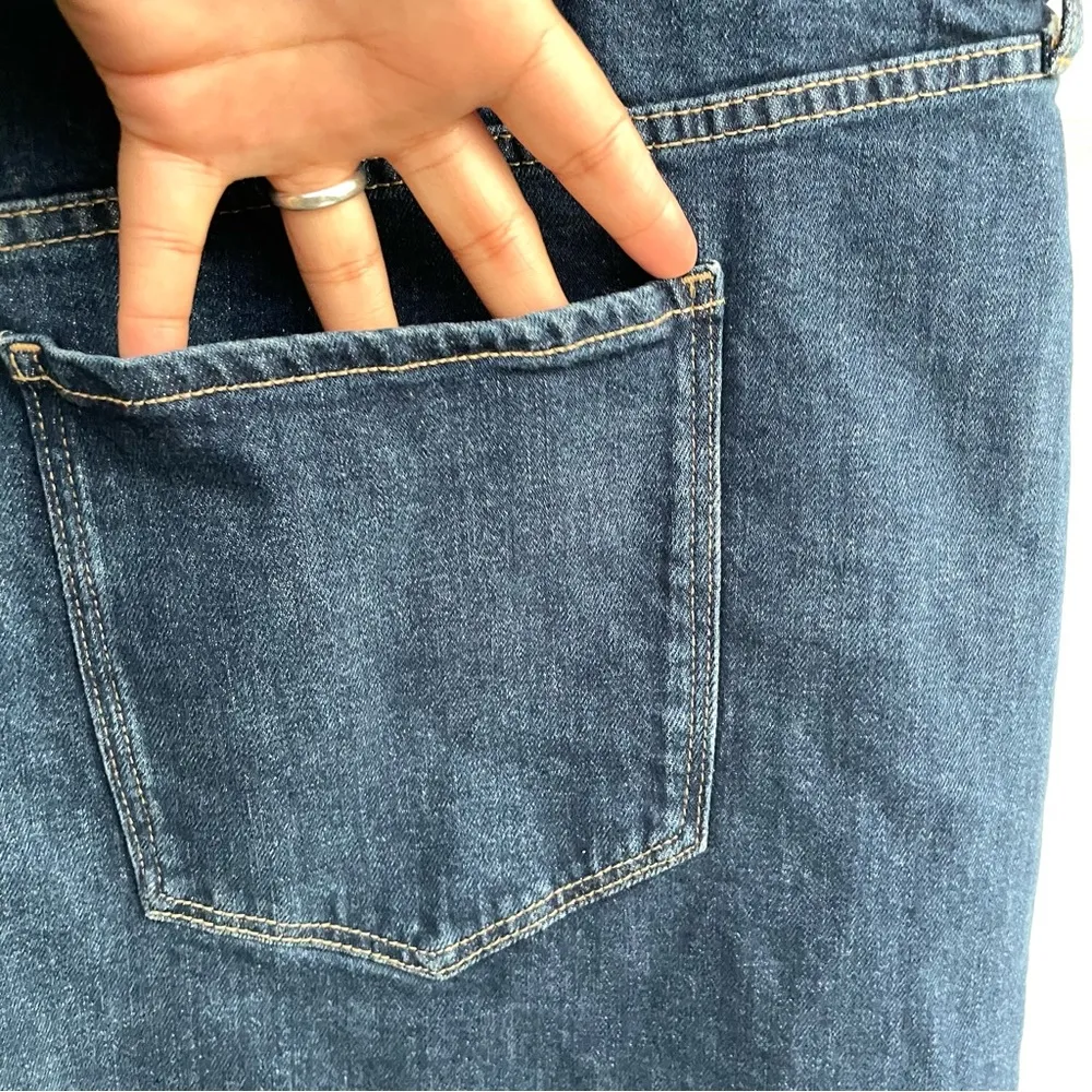 Old Navy Womens Skirt Denim High Rise Distressed Released Hem Plus 28 - Image 7