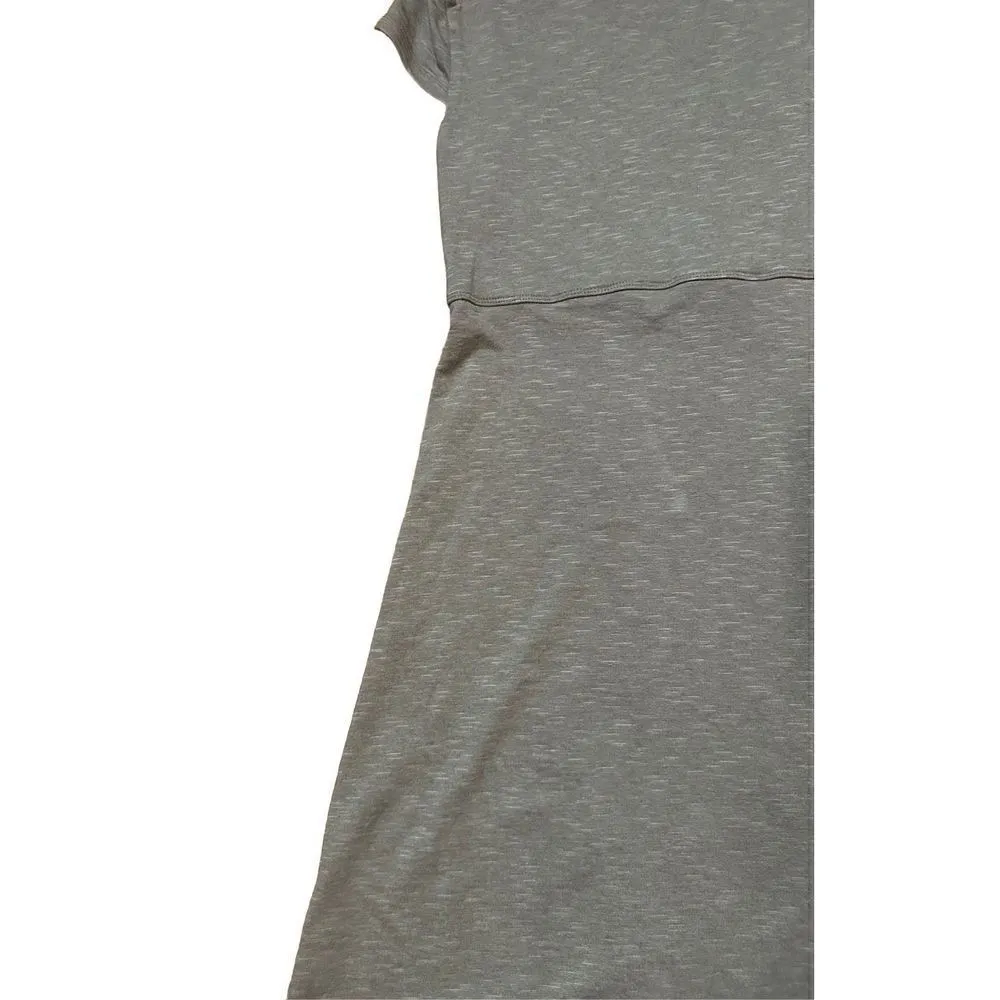 Horny Toad Rosemarie Brown Gray fit flare casual dress lagenlook natural sz M - Image 7