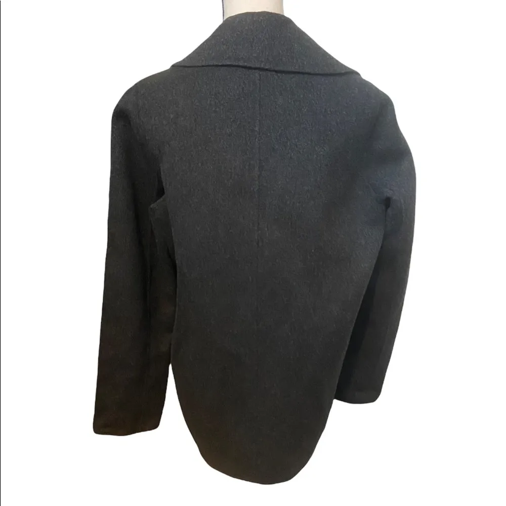 Vince Size Medium Charcoal Grey Wool Blend Double Breasted Size Medium Top Coat. - Image 3