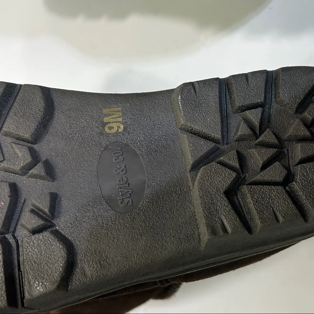 Stylish Brown Ankle Boots for Women Size 9 - Image 10