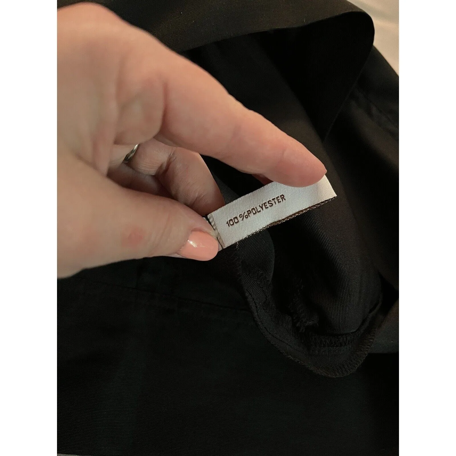 Walter Baker Pencil Black Bengaline Exposed Zipper Skirt-sz 6 - Image 7