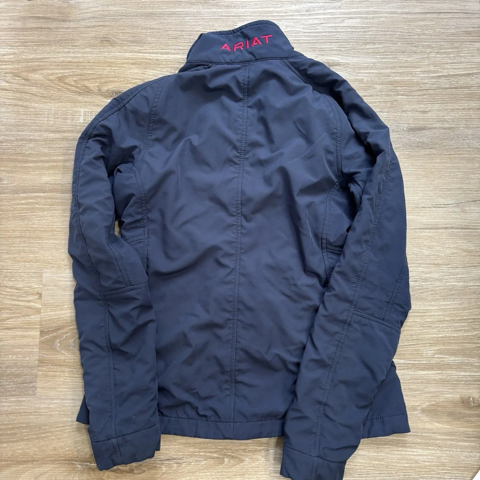 Ariat  Jacket Womens Size Small Softshell Zip Up Blue Pink Zip Up - Image 5