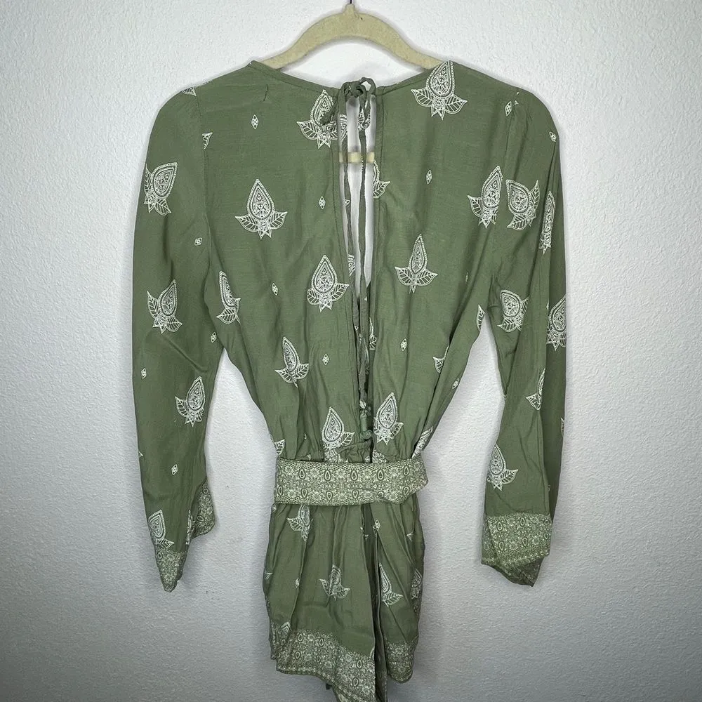Faithfull‎ Shorts Romper Green - Image 6