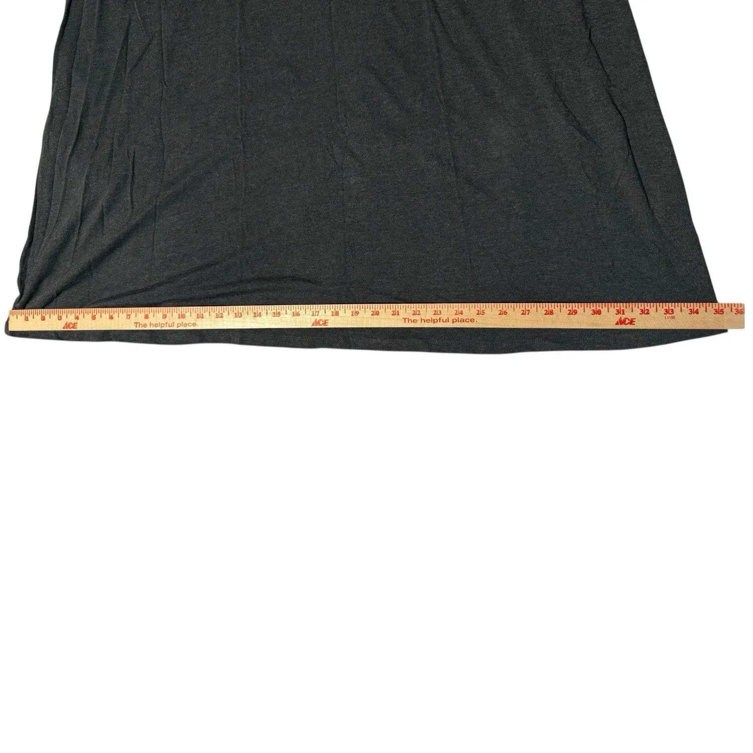 EILEEN FISHER V-NECK TANK DRESS JERSEY MIDI CHARCOAL LRG Stretchy Comfort Women - Image 10