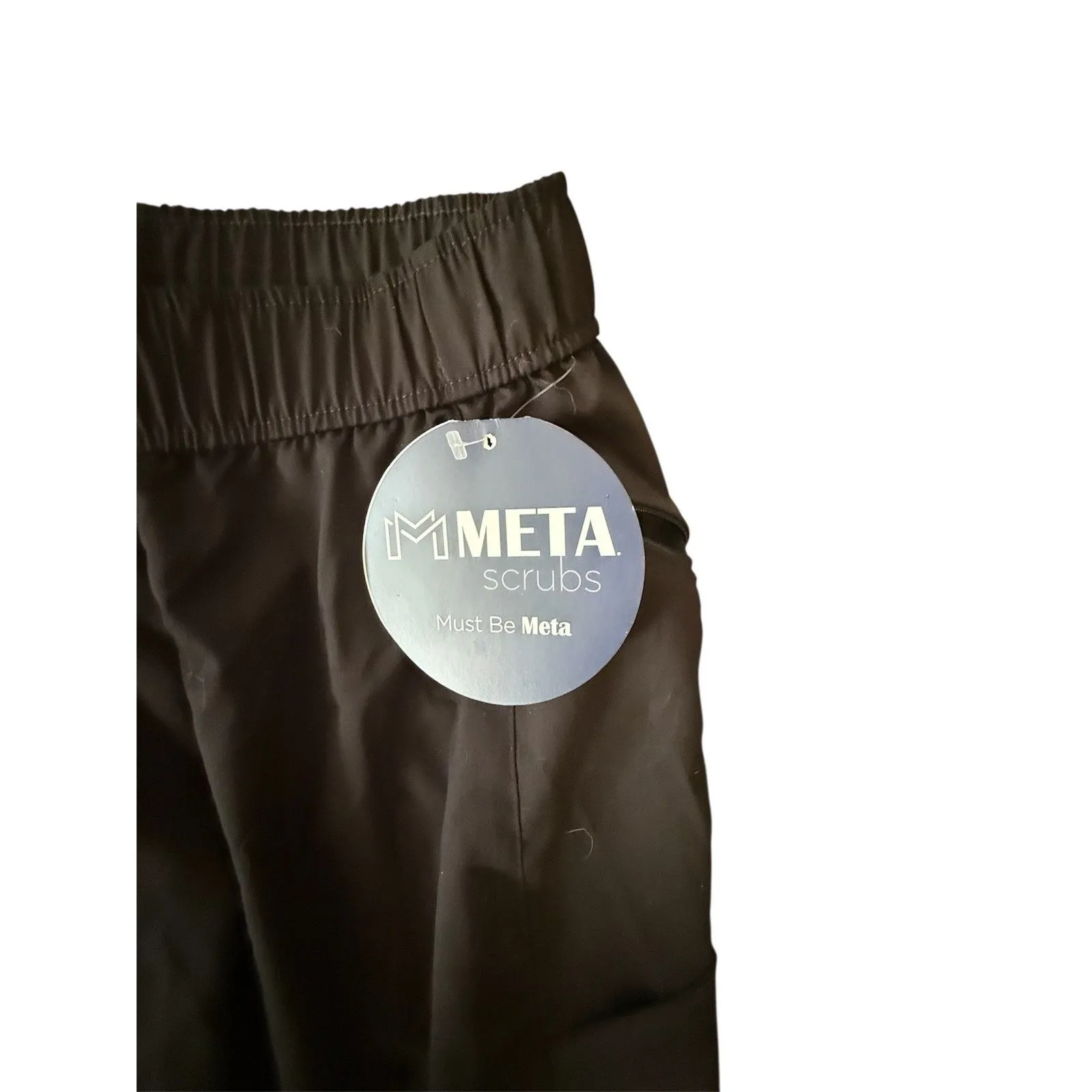 Meta Scrub Pants Size Small Black - Image 5