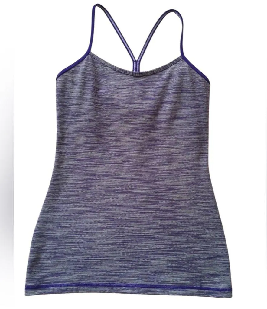 LULULEMON POWER Y WE ARE FROM SPACE BRUISED BERRY Purple Strappy Tank Top 8 - Image 5
